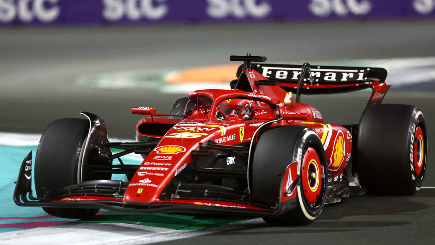 JEDDAH, SAUDI ARABIA - MARCH 09: Charles Leclerc of Monaco driving the (16) Ferrari SF-24 on track
