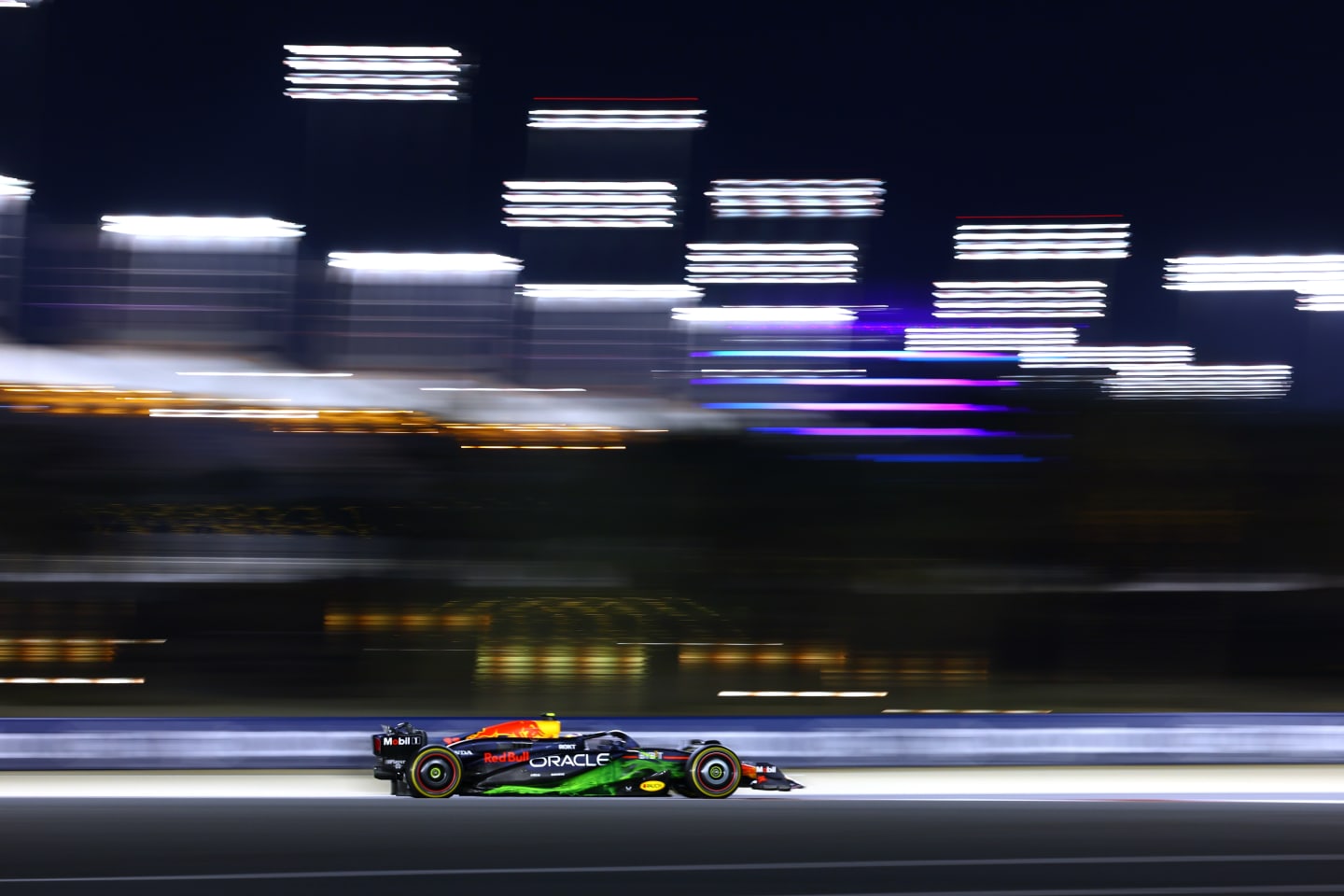 BAHRAIN, BAHRAIN - FEBRUARY 22: Sergio Perez of Mexico driving the (11) Oracle Red Bull Racing RB20