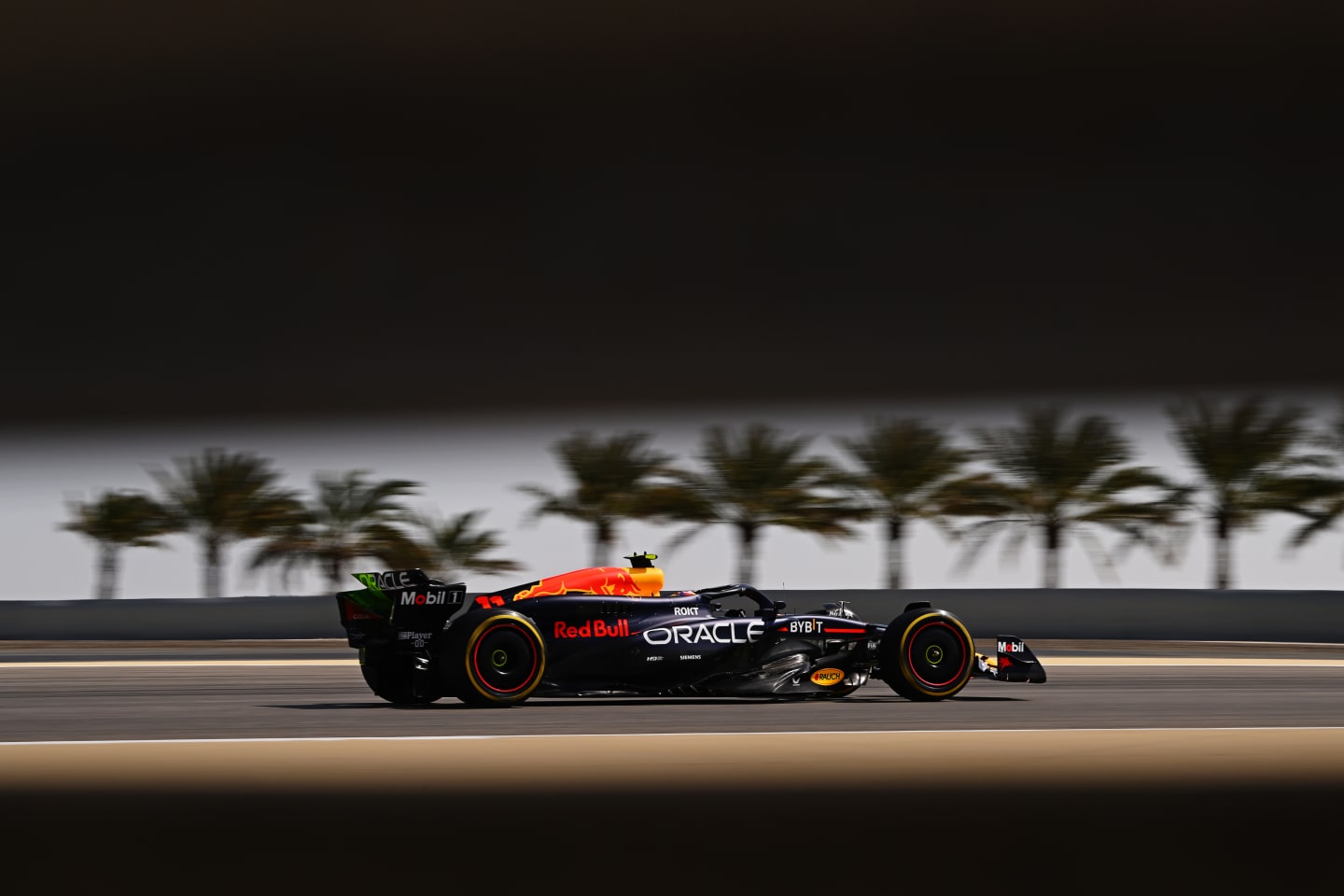 BAHRAIN, BAHRAIN - FEBRUARY 23: Sergio Perez of Mexico driving the (11) Oracle Red Bull Racing RB20