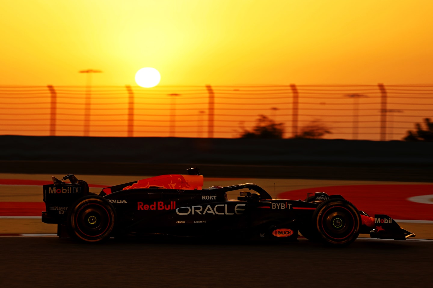 BAHRAIN, BAHRAIN - FEBRUARY 23: Max Verstappen of the Netherlands driving the (1) Oracle Red Bull