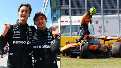 Russell takes victory as Piastri and Norris collide in Canadian GP