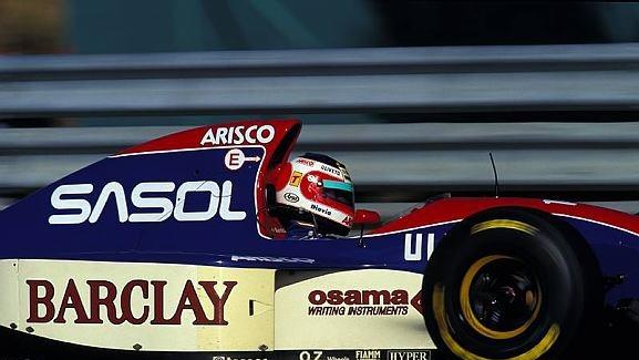 Rubens Barrichello (BRA) Jordan Hart 193, finished in 13th place. Formula One World Championship, Rd14, Portuguese Grand Prix, Estoril, Portugal, 26 September 1993. © Sutton Images