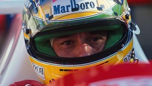 Race Winner, Ayrton Senna. Brazilian Grand Prix, Interlagos, 24 March 1991