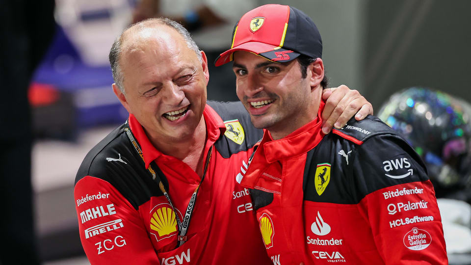 Fred Vasseur, Carlos Sainz, Ferrari
