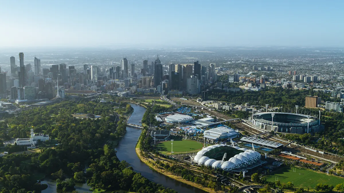 Albert Park Circuit from trackside