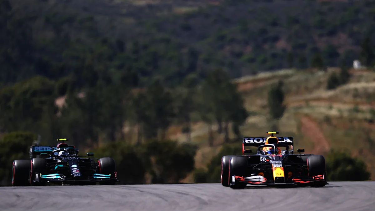 Red Bull Formula 1 car on track at Algarve International Circuit