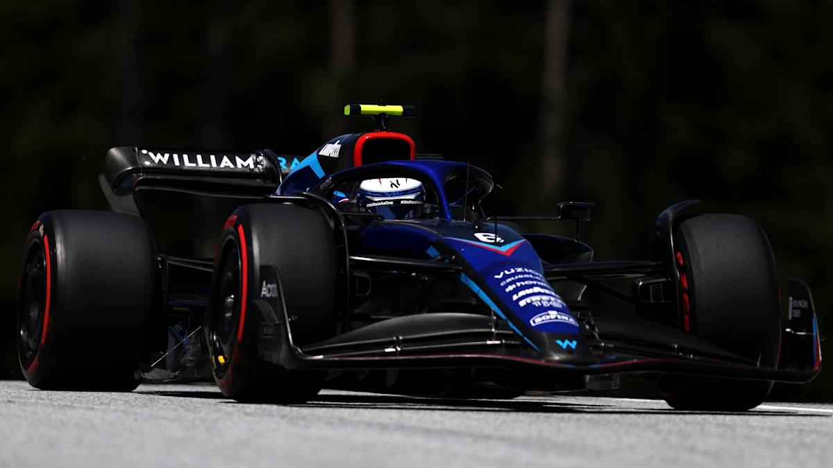 Williams Formula 1 car on track at Red Bull Ring