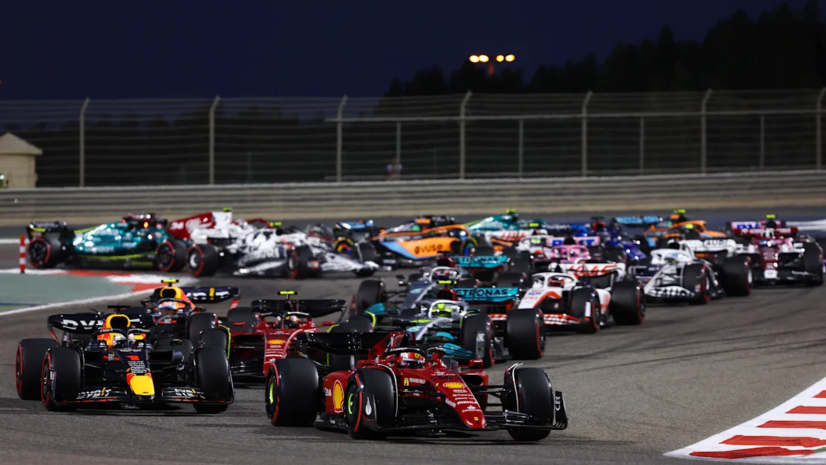 Ferrari Formula 1 car on track at Bahrain International Circuit