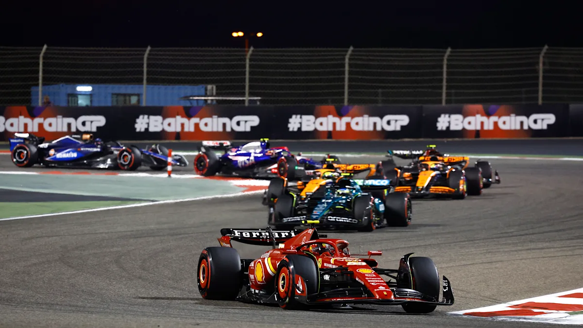 Ferrari Formula 1 car on track at Bahrain International Circuit