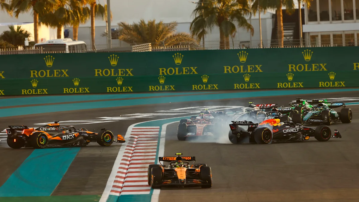 McLaren Formula 1 car on track at Yas Marina Circuit