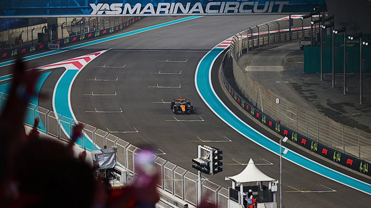 Yas Marina Circuit from trackside