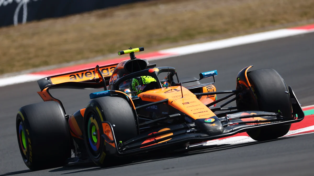 McLaren Formula 1 car on track at Shanghai International Circuit