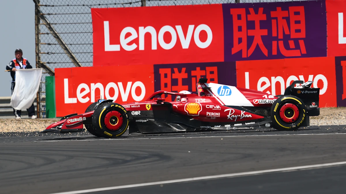 Ferrari Formula 1 car on track at Shanghai International Circuit