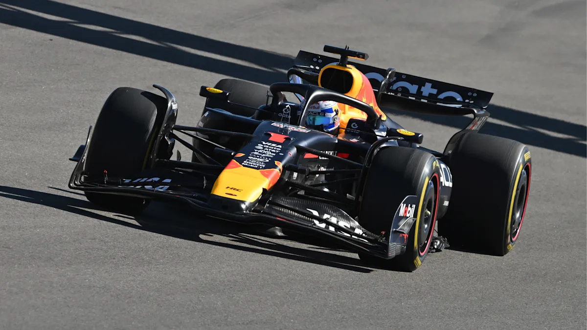Red Bull Formula 1 car on track at Circuit of the Americas