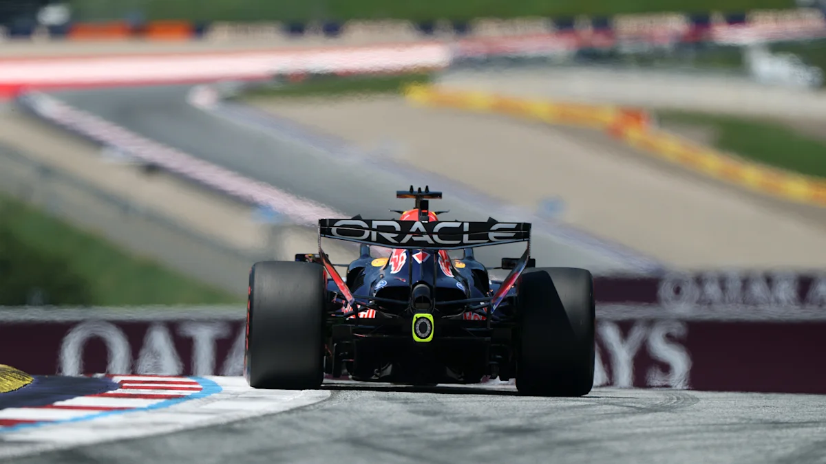 Red Bull Formula 1 car on track at Red Bull Ring