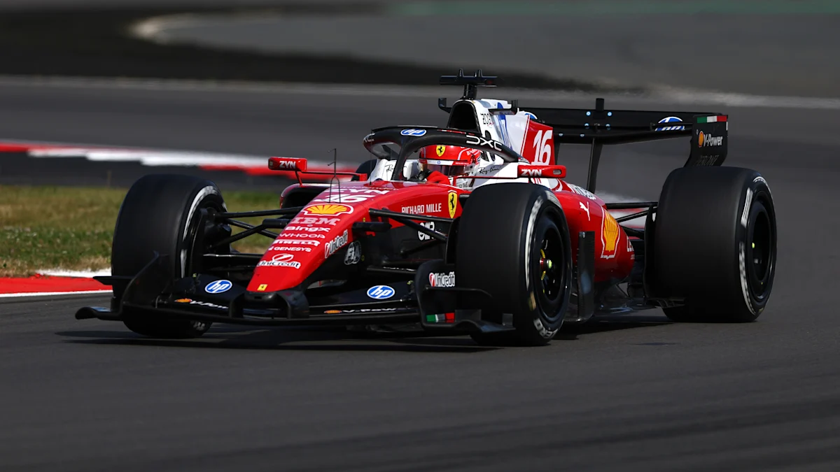 Ferrari Formula 1 car on track at Silverstone Circuit