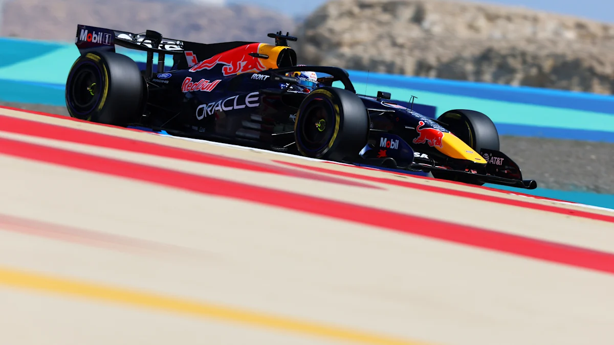 Red Bull Formula 1 car on track at Bahrain International Circuit