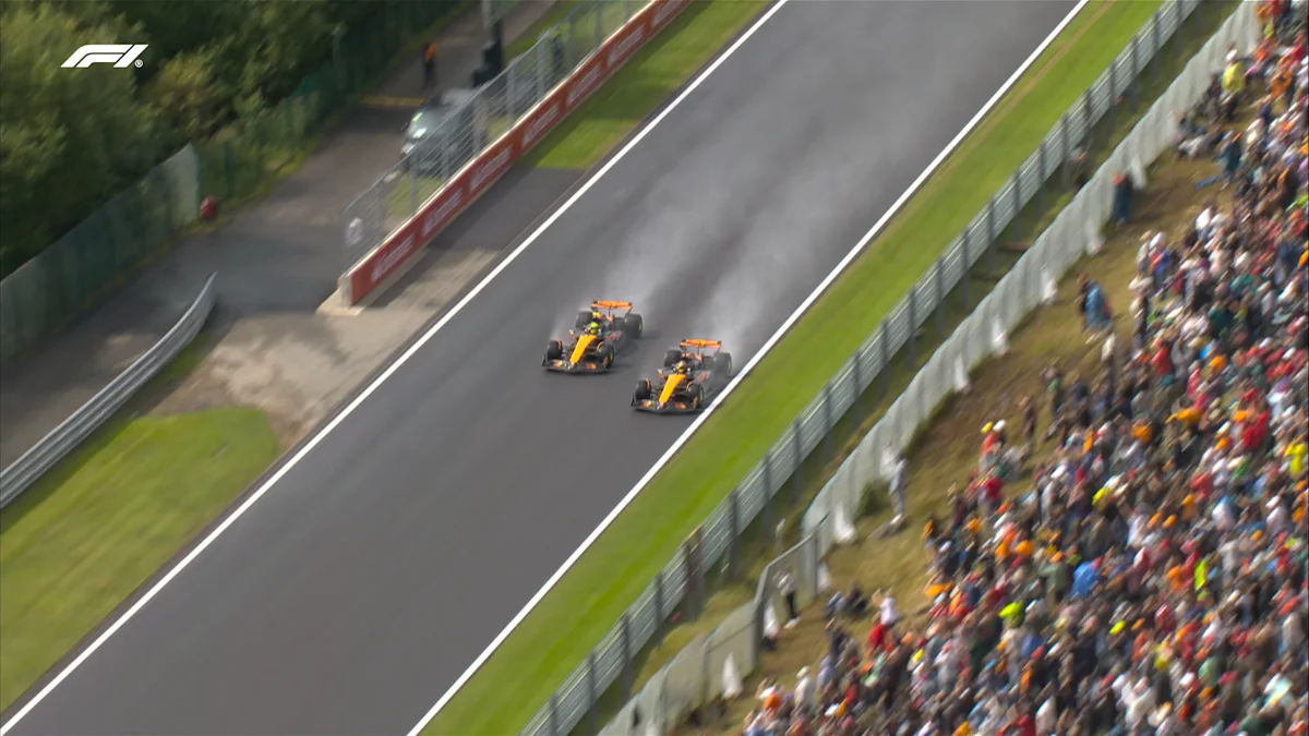 McLaren Formula 1 car on track at Circuit de Spa-Francorchamps
