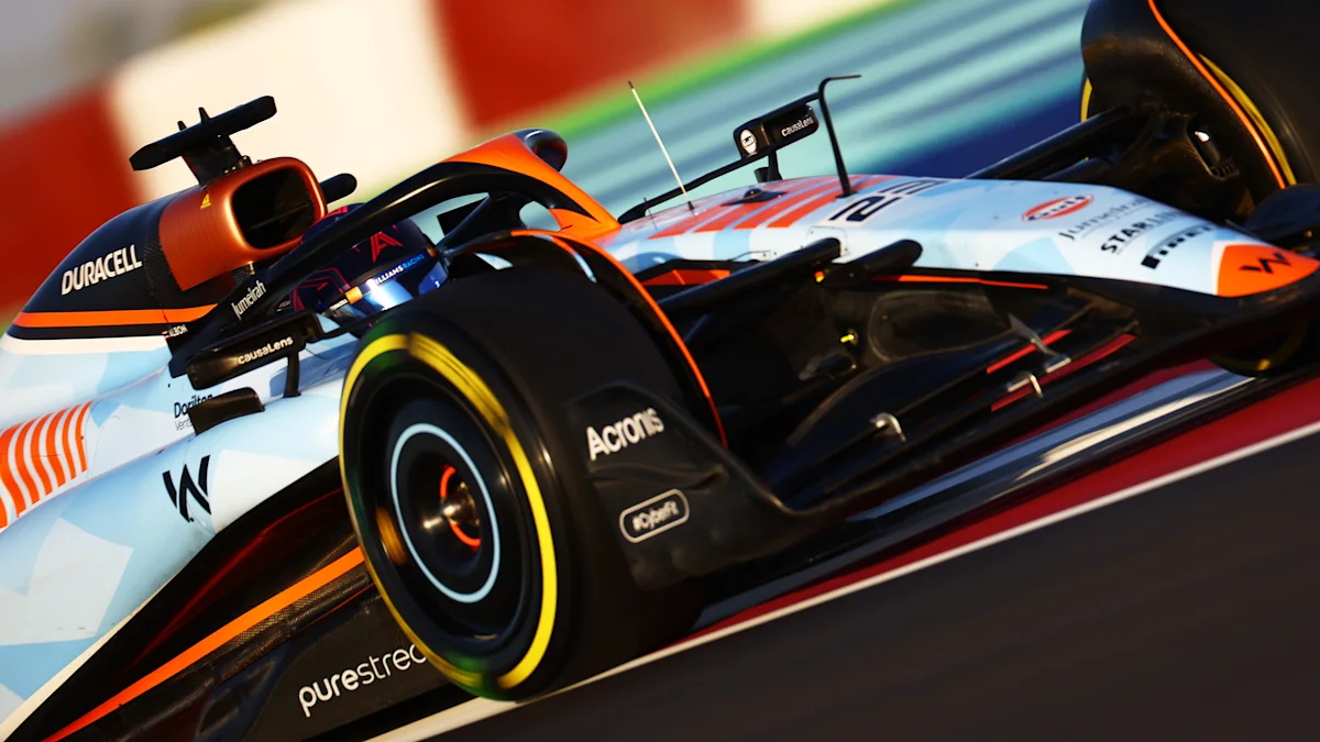 Williams Formula 1 car on track at Lusail International Circuit