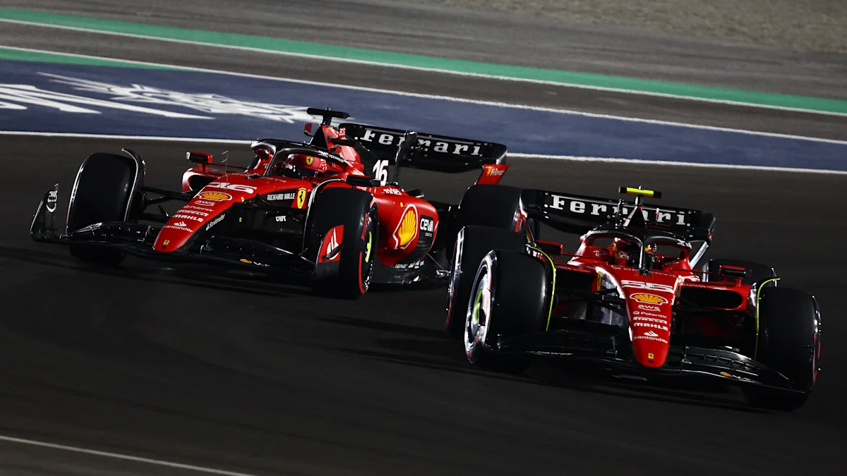 Ferrari Formula 1 car on track at Lusail International Circuit