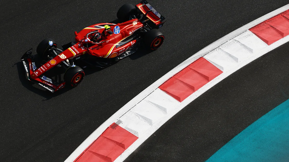 Ferrari Formula 1 car on track at Yas Marina Circuit