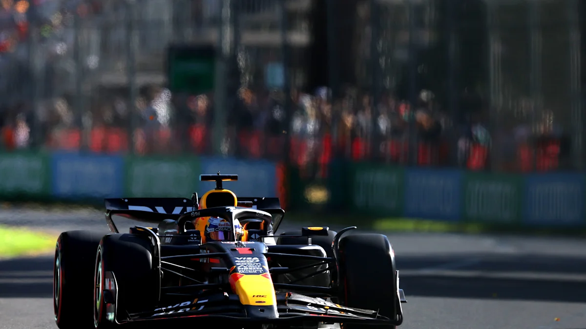 Red Bull Formula 1 car on track at Albert Park Circuit