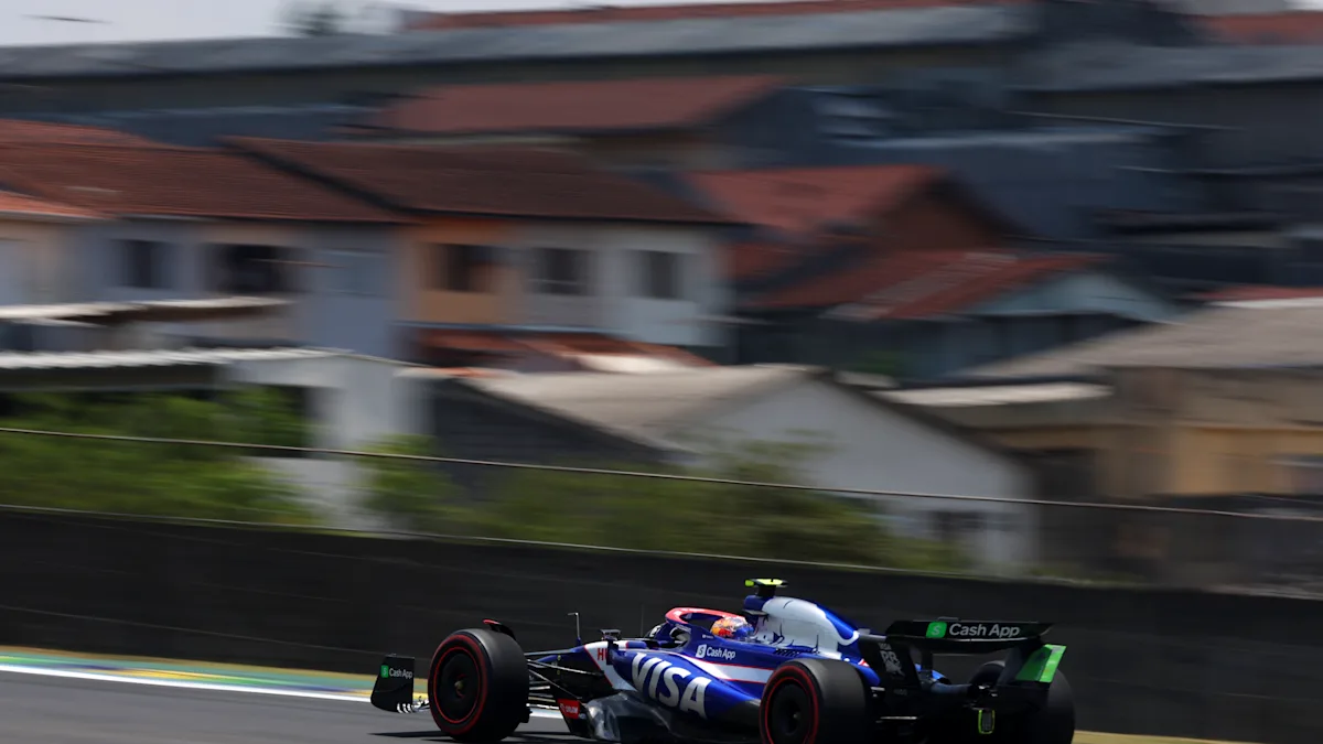 VCARB Formula 1 car on track at Interlagos Circuit