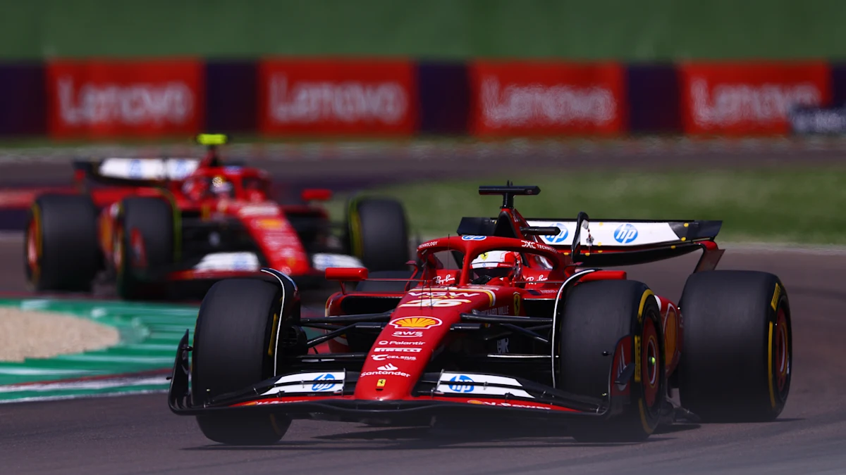 Ferrari Formula 1 car on track at Imola Circuit