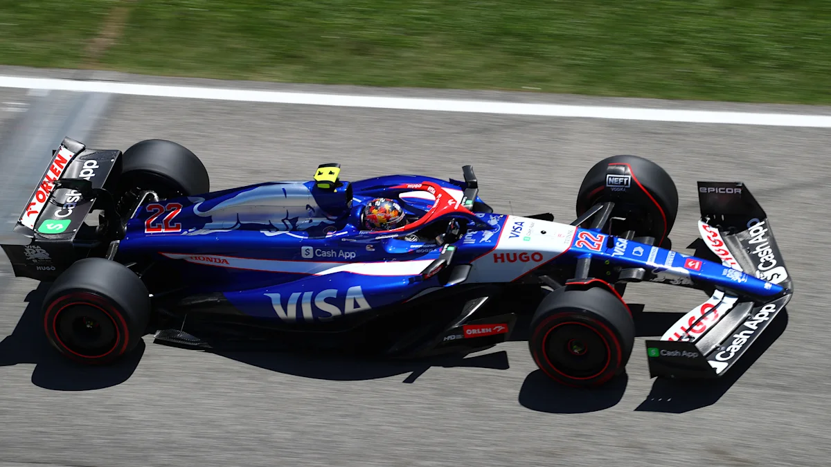 VCARB Formula 1 car on track at Imola Circuit