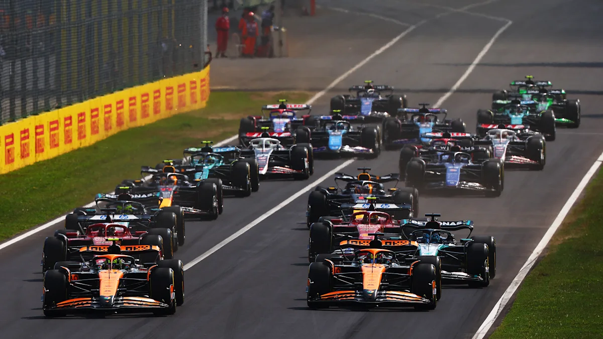 McLaren Formula 1 car on track at Monza Circuit
