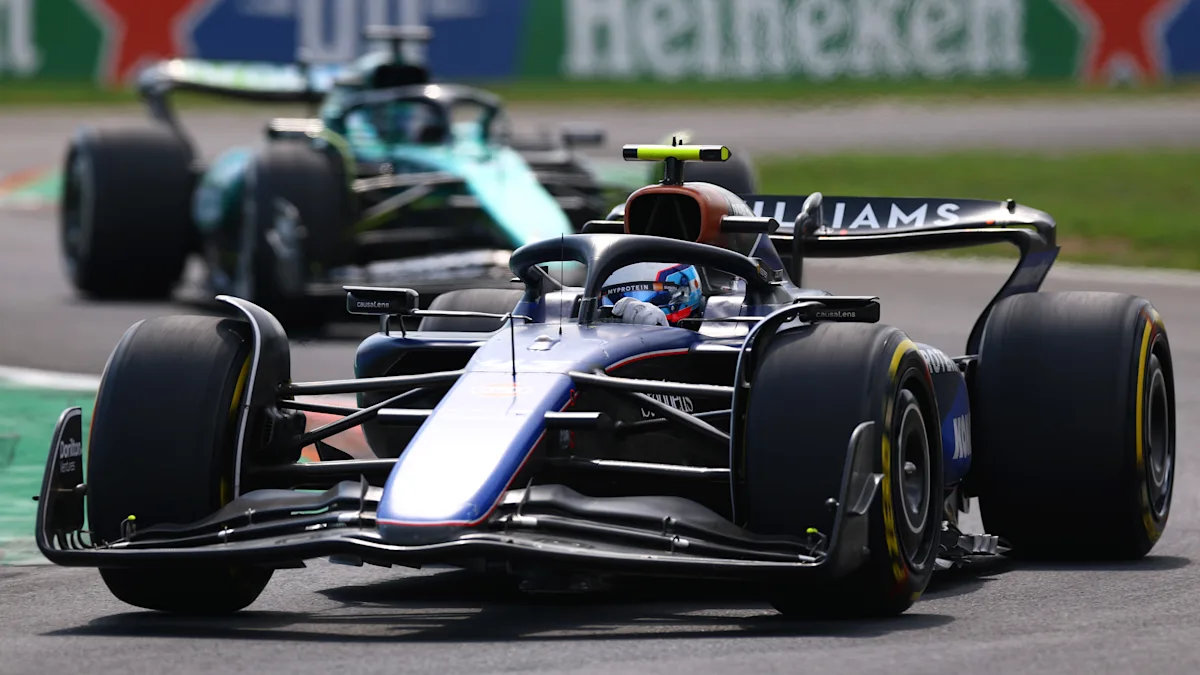 Williams Formula 1 car on track at Monza Circuit
