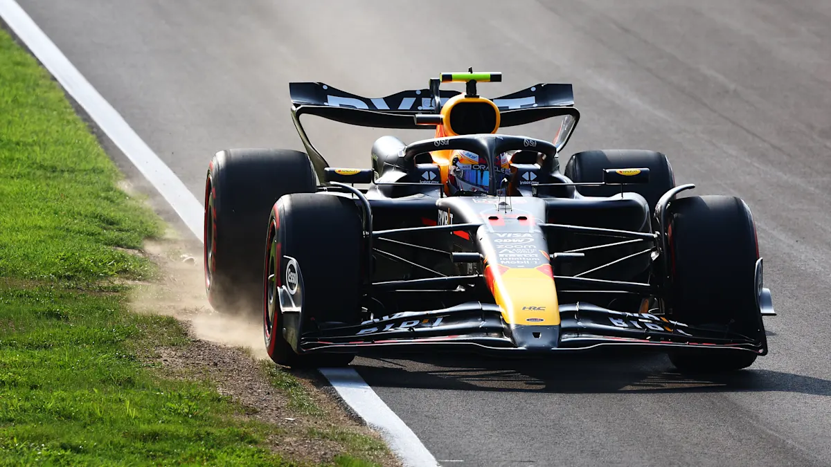 Red Bull Formula 1 car on track at Monza Circuit