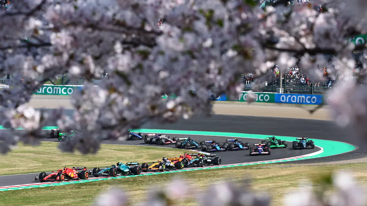 Ferrari Formula 1 car on track at Suzuka Circuit