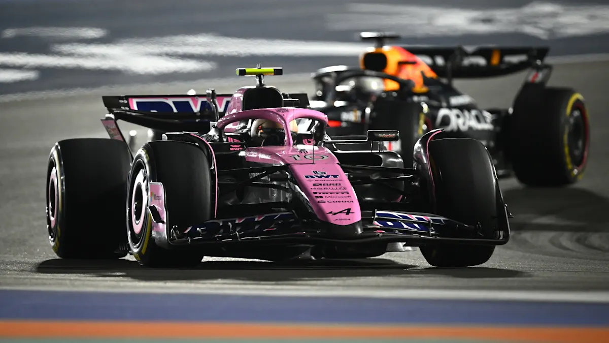 Alpine Formula 1 car on track at Lusail International Circuit