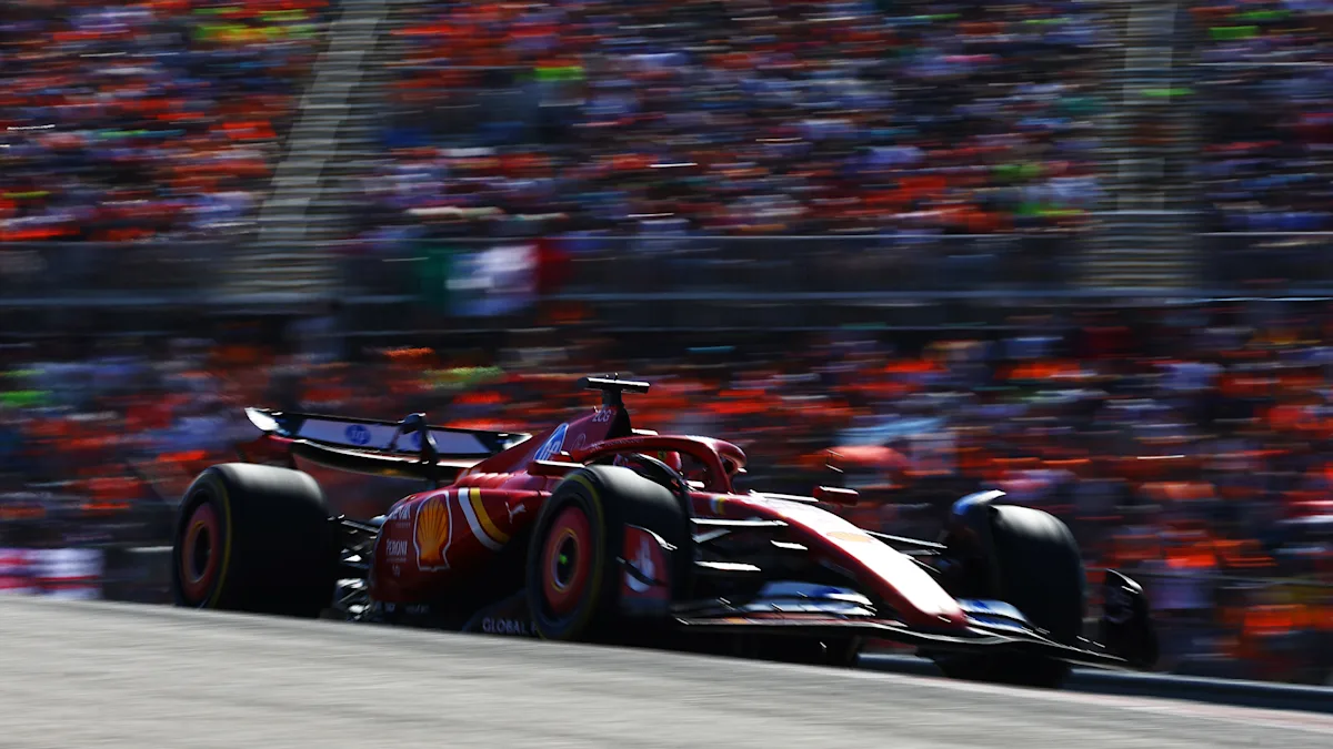McLaren Formula 1 car on track at Circuit of the Americas