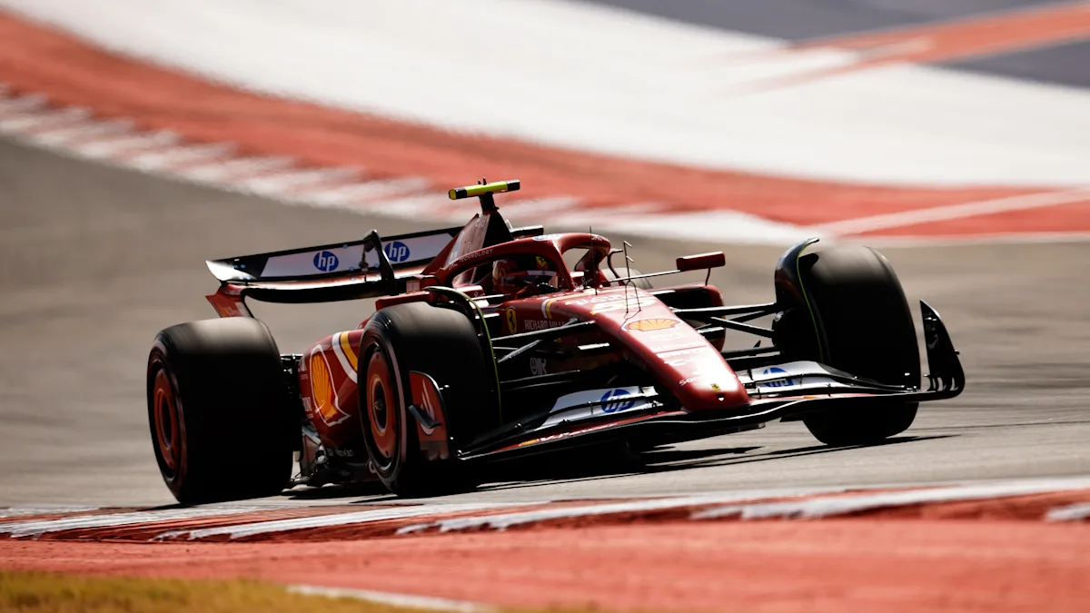 Ferrari Formula 1 car on track at Circuit of the Americas