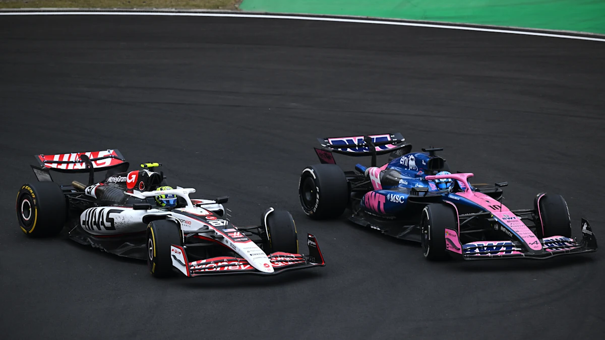 Alpine Formula 1 car on track at Shanghai International Circuit