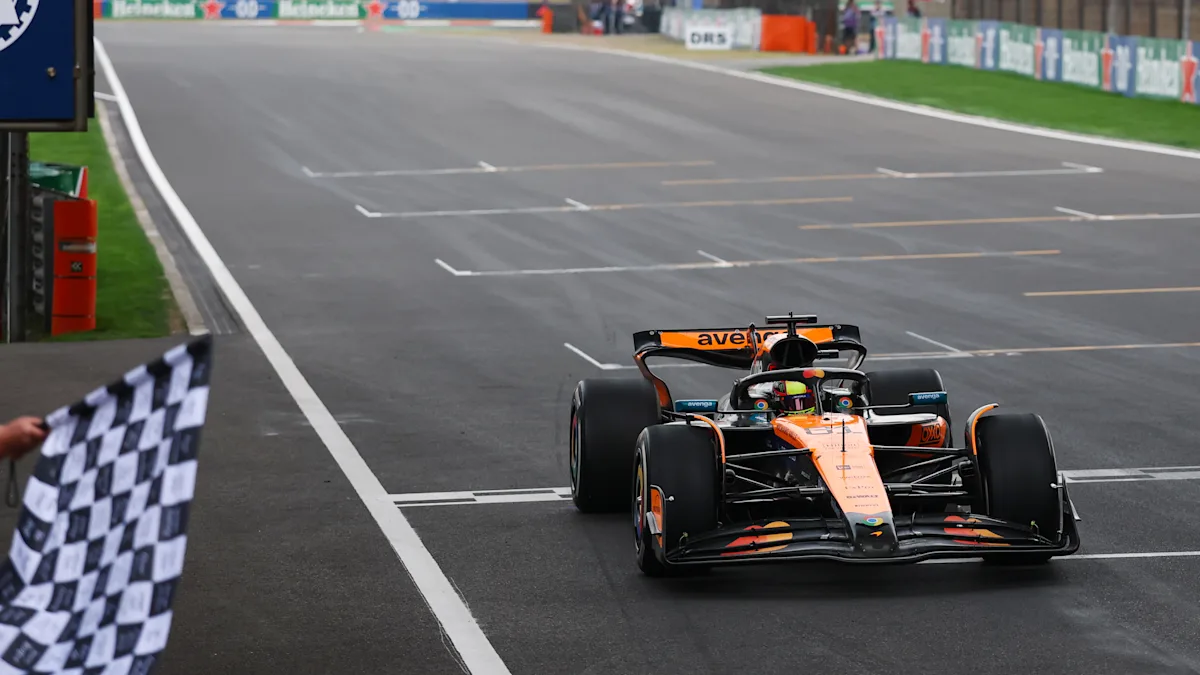 McLaren Formula 1 car on track at Shanghai International Circuit