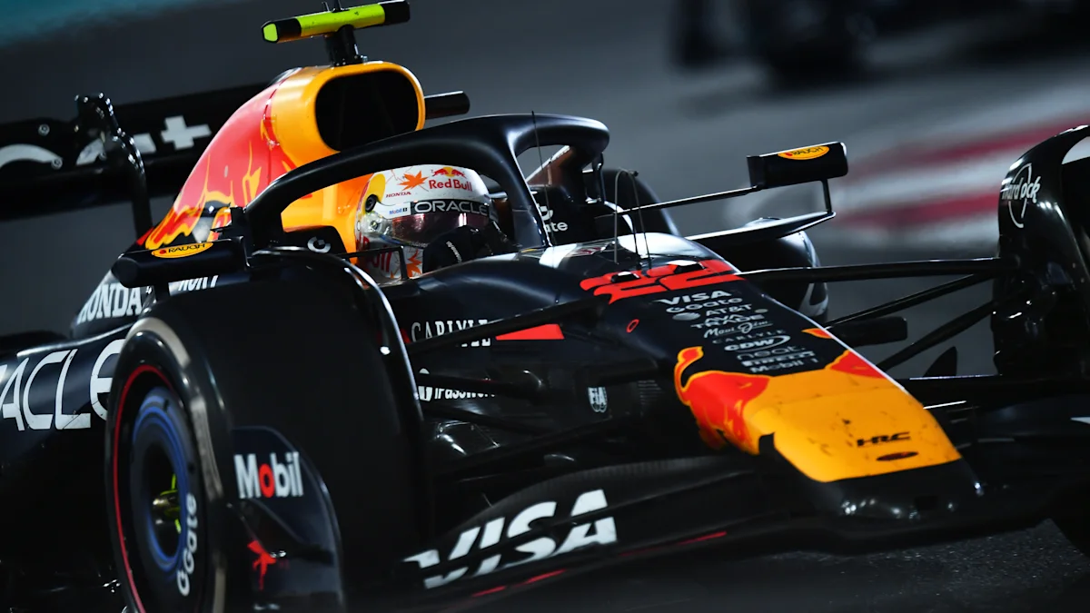 Red Bull Formula 1 car on track at Yas Marina Circuit