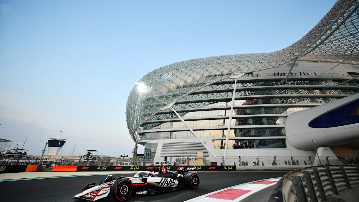 Yas Marina Circuit from trackside