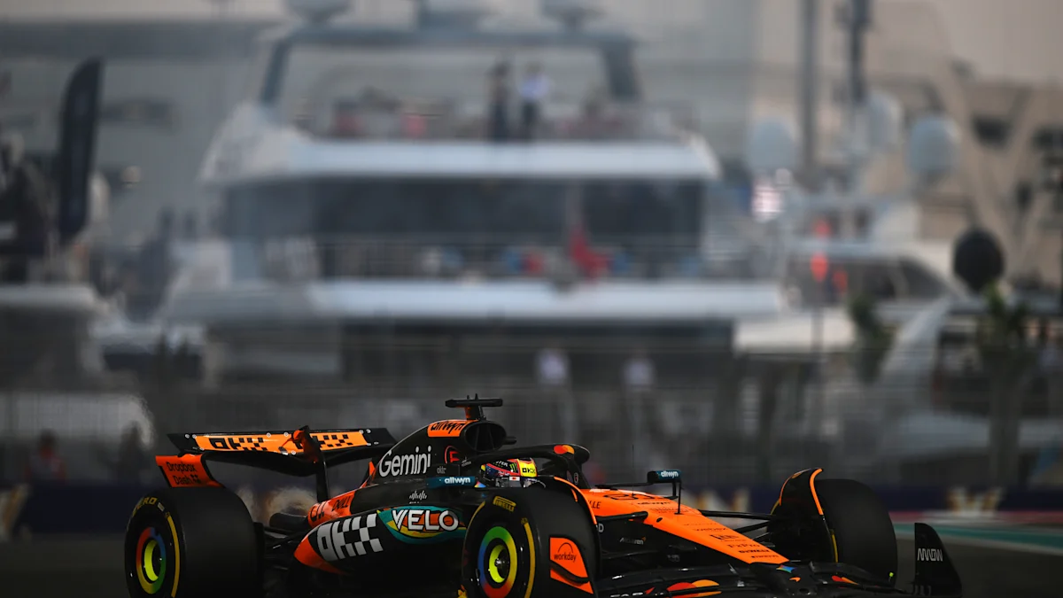 McLaren Formula 1 car on track at Yas Marina Circuit