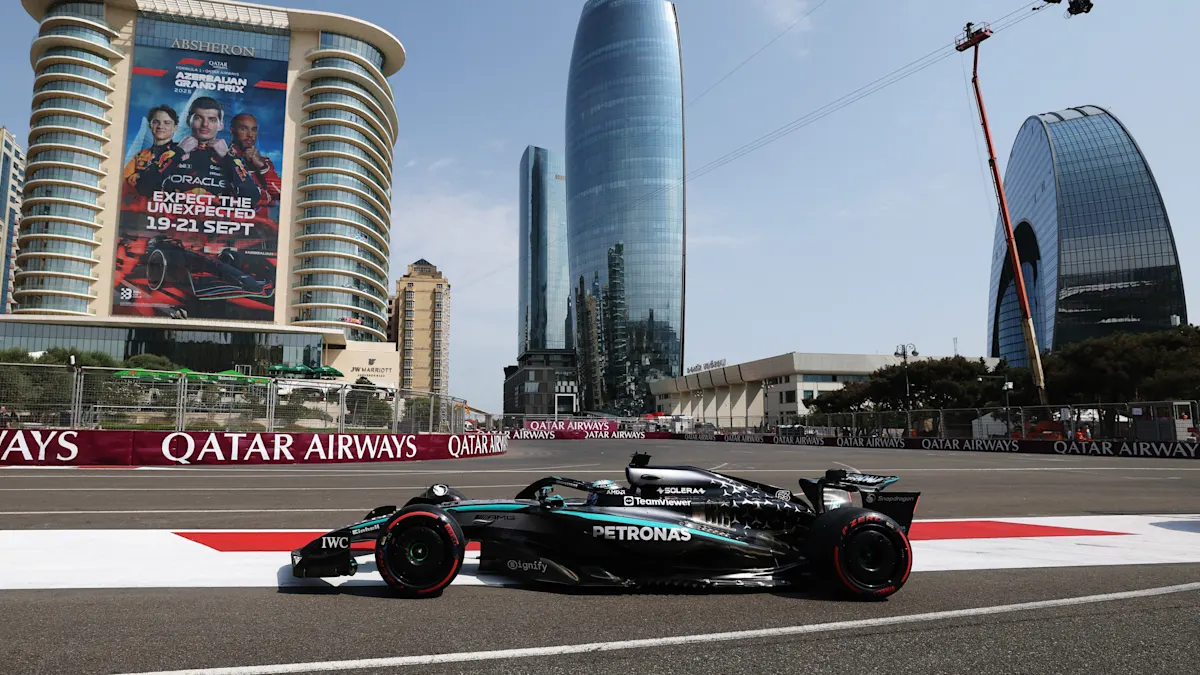 Baku City Circuit from trackside