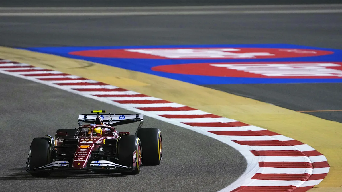 Ferrari Formula 1 car on track at Bahrain International Circuit