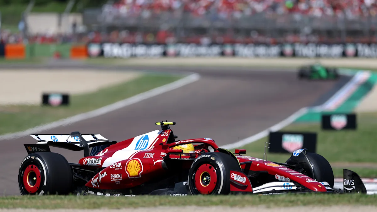 Ferrari Formula 1 car on track at Imola Circuit