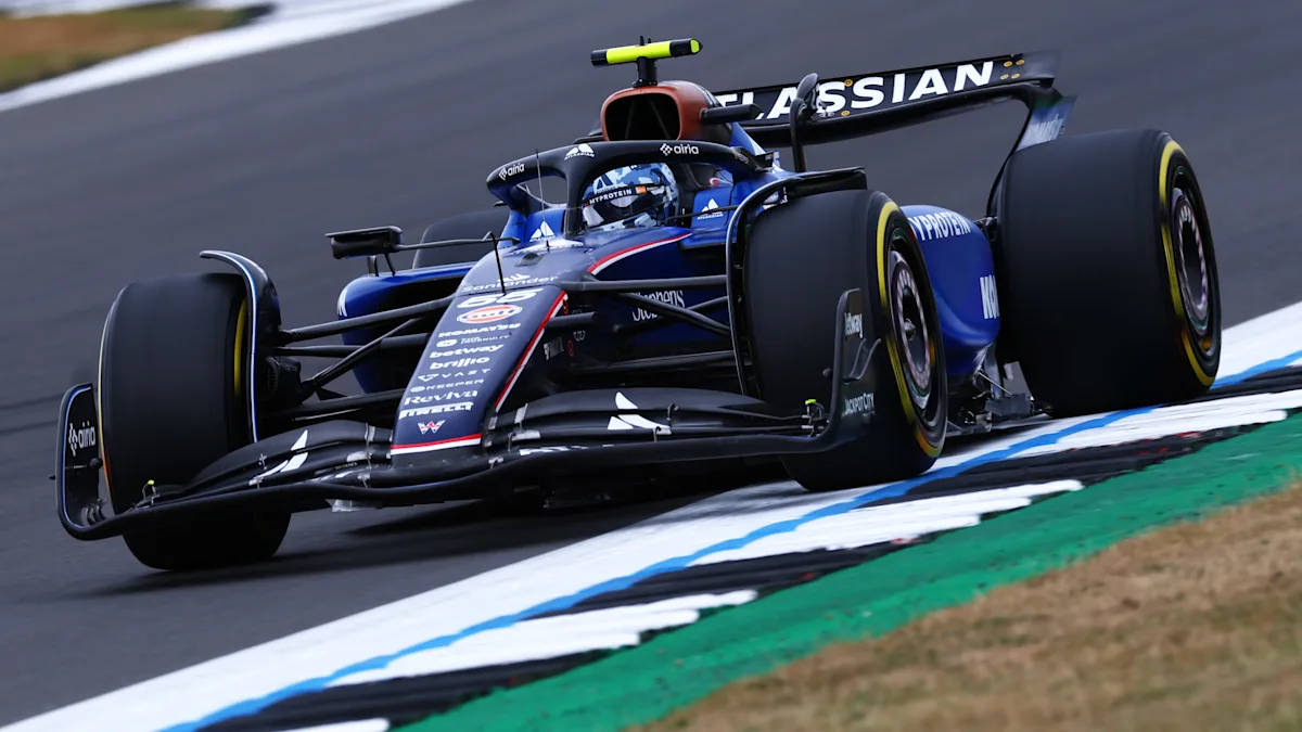 Williams Formula 1 car on track at Silverstone Circuit