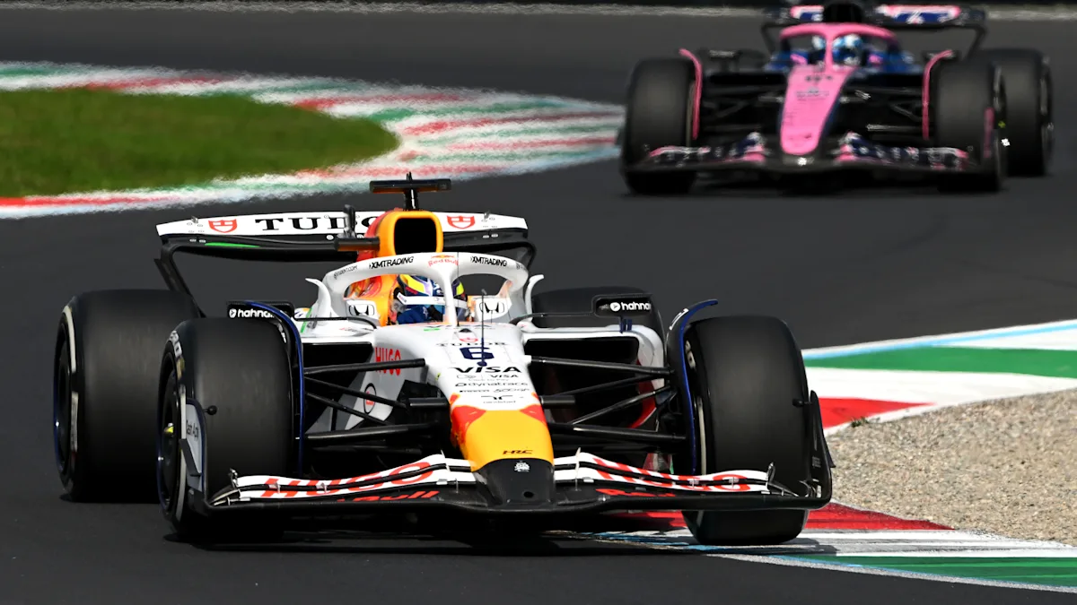 VCARB Formula 1 car on track at Monza Circuit