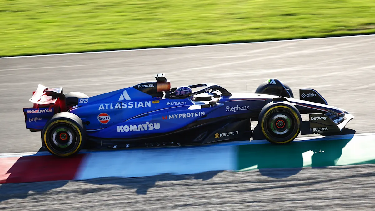Williams Formula 1 car on track at Monza Circuit