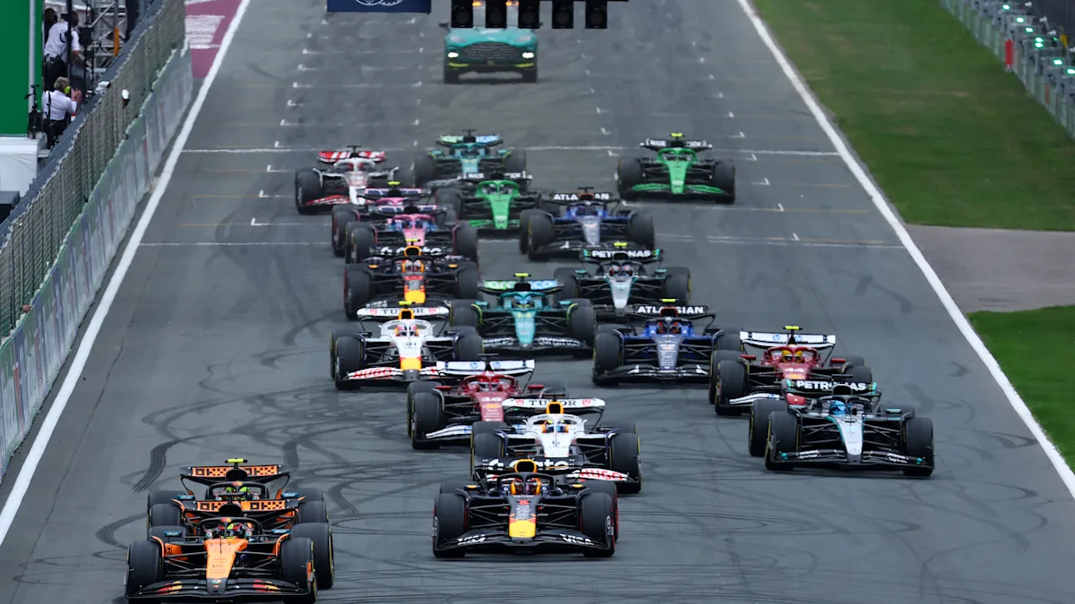 McLaren Formula 1 car on track at Circuit Zandvoort