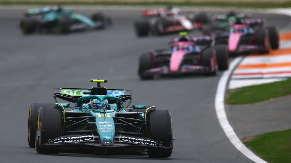 Aston Martin Formula 1 car on track at Circuit Zandvoort