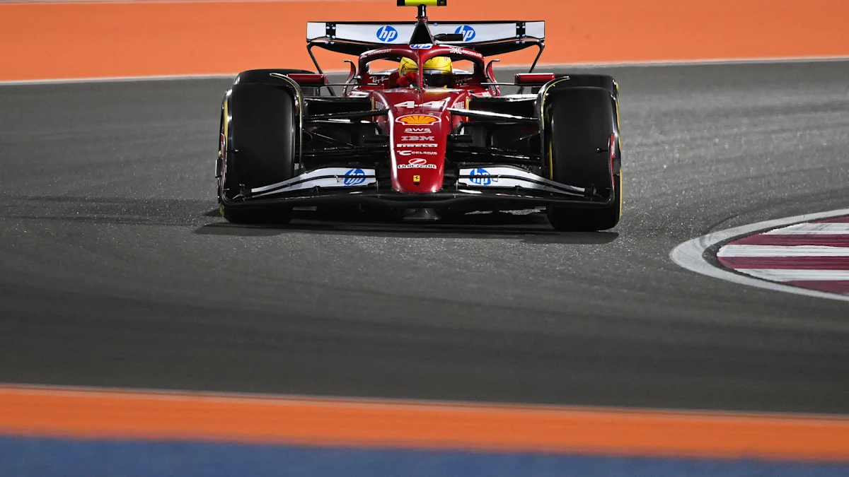 Ferrari Formula 1 car on track at Lusail International Circuit